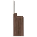 Miniatyrbillede 6 af 11: vidaXL makeupbord med spejl 80x41x144,5 cm brun egetræsfarve