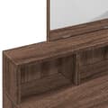Miniatyrbillede 8 af 11: vidaXL makeupbord med spejl 80x41x144,5 cm brun egetræsfarve
