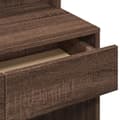 Miniatyrbillede 9 af 11: vidaXL makeupbord med spejl 80x41x144,5 cm brun egetræsfarve