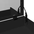 Miniatyrbilde 10 av 11: vidaXL Sminkebord med krakk svart 60x40x113,5 cm
