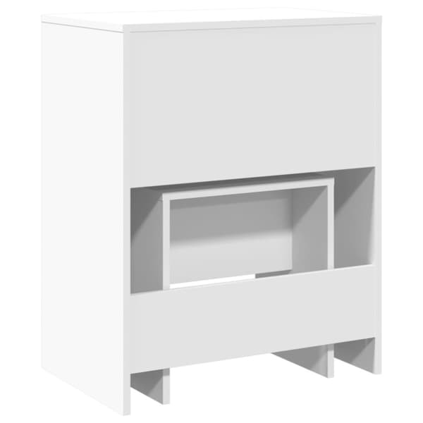 vidaXL Sminkbord med pall vit 60x40x113,5 cm