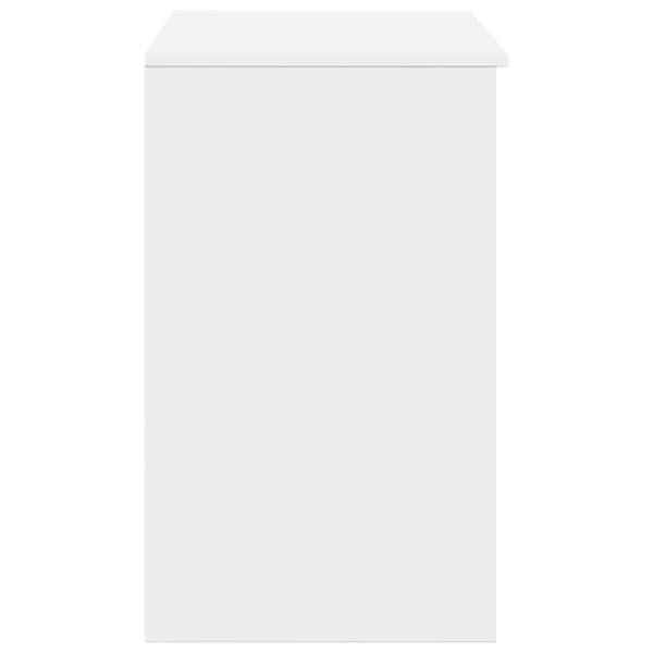 vidaXL Sminkebord med speil hvit 73x46,5x120 cm