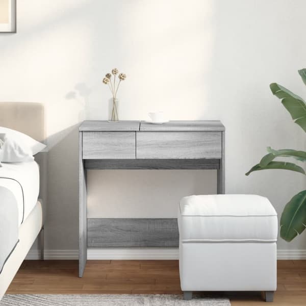 vidaXL Peilipöytä harmaa Sonoma 73x46,5x120 cm