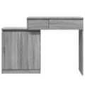 Pikkukuva 6 / 11: vidaXL Peilipöytä LED-valoilla harmaa Sonoma 115x37x110,5 cm