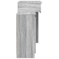 Pikkukuva 7 / 11: vidaXL Peilipöytä LED-valoilla harmaa Sonoma 115x37x110,5 cm