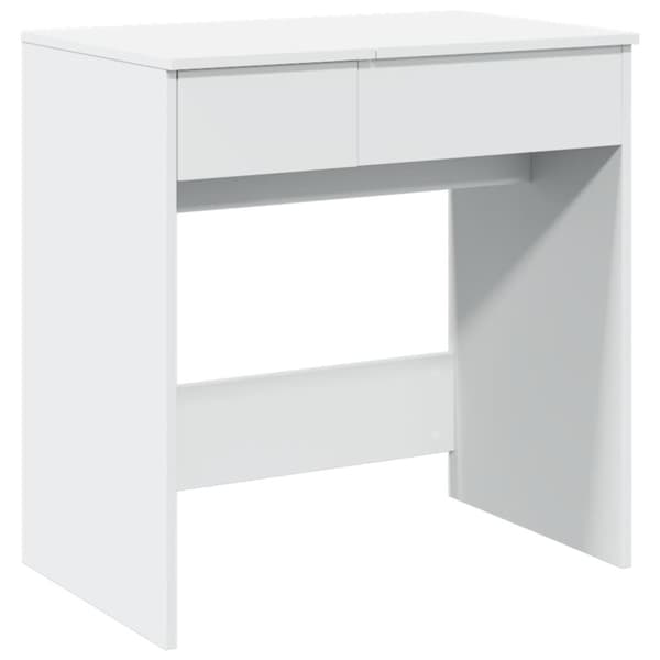 vidaXL makeupbord med spejl 73x46,5x120 cm hvid