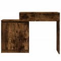 Pikkukuva 6 / 11: vidaXL Peilipöytä LED-valoilla savutammi 115x37x110,5 cm