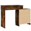 Pikkukuva 8 / 11: vidaXL Peilipöytä LED-valoilla savutammi 115x37x110,5 cm