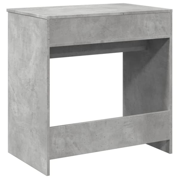 vidaXL makeupbord med spejl 73x46,5x120 cm betongrå