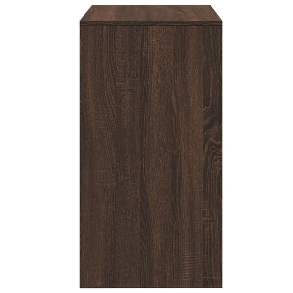 vidaXL Meikkipöytä ja jakkara ruskea tammi 60x40x113,5 cm