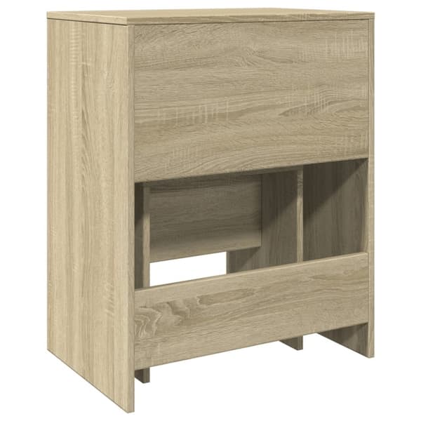 vidaXL Meikkipöytä ja jakkara Sonoma-tammi 60x40x113,5 cm