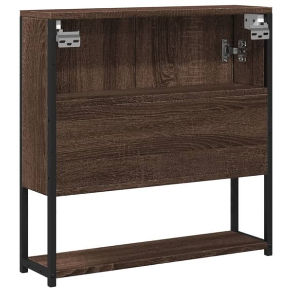 Kylpyhuoneen peilikaappi ruskea tammi 60x16x60 cm tekninen puu