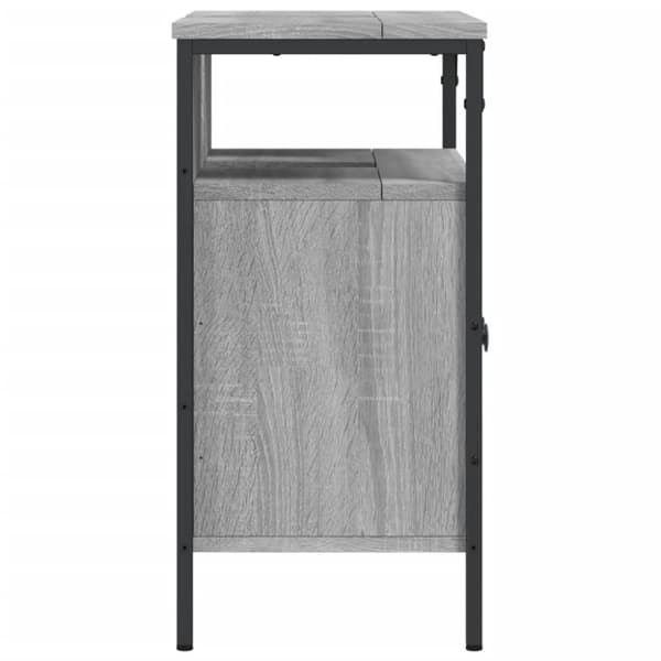 underskab til vask 60x30x60 cm konstrueret træ grå sonoma-eg