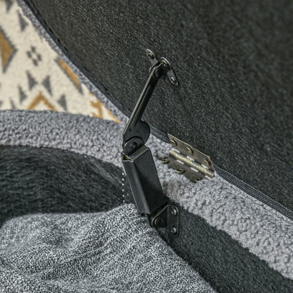 Rootz polstret sengebænk - Opbevaring Ottoman - Vinduessæde - 100% polyester - Eucalyptus træramme - 116 cm x 41 cm x 40,5 cm