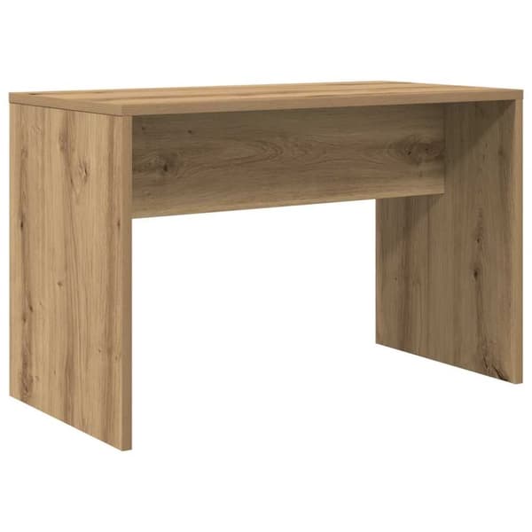 vidaXL Sminkebordsett artisan eik konstruert tre