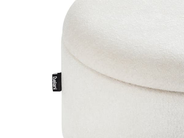 Oppbevaringsbenk for Soverom Off-White Polstret Treben Sete i Gangen med Oppbevaring