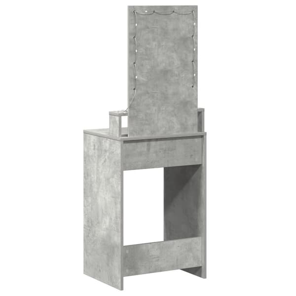 vidaXL Beton Grå Beton Effekt Træ 50 x 41 x 140 cm Spejl