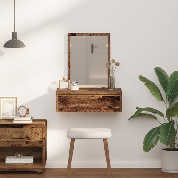 vidaXL Gammalt trä 60 x 40 x 70 cm Förvaring Sminkbord Rektangulär