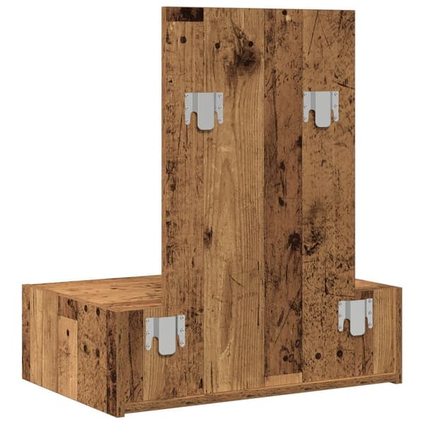 vidaXL Gammalt trä 60 x 40 x 70 cm Förvaring Sminkbord Rektangulär