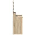 Miniatyrbillede 7 af 11: vidaXL Sonoma egetræ Spånplade 50 x 41 x 140 cm Spejl Dressingbord