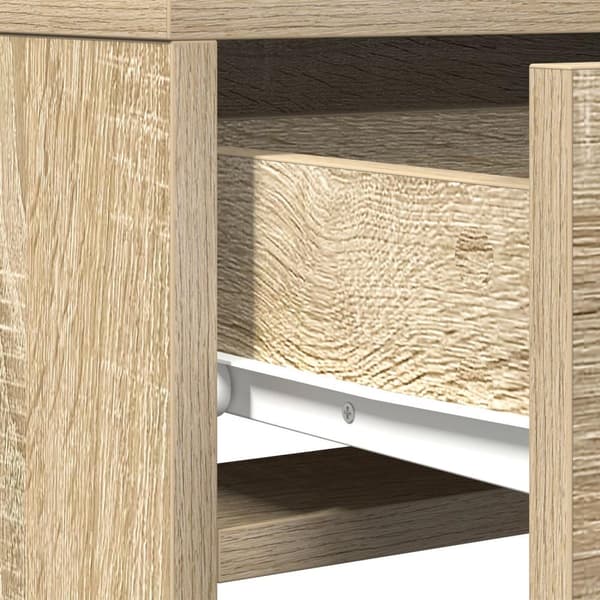 vidaXL Sonoma egetræ Spånplade 50 x 41 x 140 cm Spejl Dressingbord