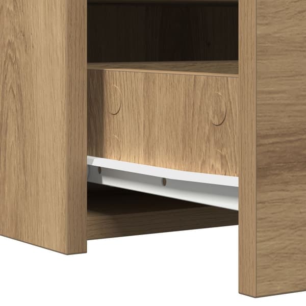 vidaXL Sminkbord Artisan ek Melaminbelagd spånskiva 60 x 40 x 70 cm