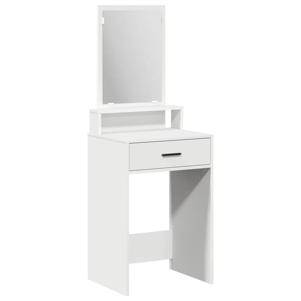 vidaXL Hvid MDF 50 x 41 x 140 cm Vanity Unit Rektangulær Moderne