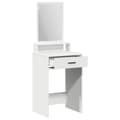 Miniatyrbillede 5 af 11: vidaXL Hvid MDF 50 x 41 x 140 cm Vanity Unit Rektangulær Moderne