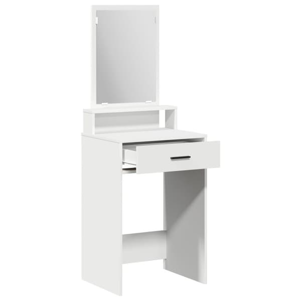 vidaXL Hvid MDF 50 x 41 x 140 cm Vanity Unit Rektangulær Moderne