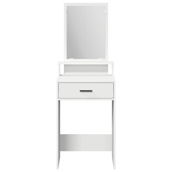 vidaXL Hvid MDF 50 x 41 x 140 cm Vanity Unit Rektangulær Moderne