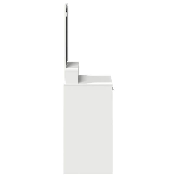 vidaXL Hvid MDF 50 x 41 x 140 cm Vanity Unit Rektangulær Moderne