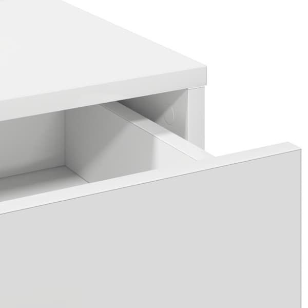 vidaXL Hvid MDF 50 x 41 x 140 cm Vanity Unit Rektangulær Moderne