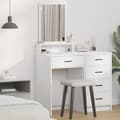 Miniatyrbillede 2 af 11: vidaXL Hvid MDF 50 x 41 x 140 cm Vanity Unit Rektangulær Moderne