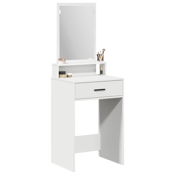vidaXL Hvid MDF 50 x 41 x 140 cm Vanity Unit Rektangulær Moderne