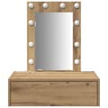 Miniatyrbillede 6 af 11: vidaXL Toilet Enhed Artisan eg Melaminbelagt spånplade 60 x 40 x 70 cm