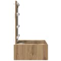 Miniatyrbillede 7 af 11: vidaXL Toilet Enhed Artisan eg Melaminbelagt spånplade 60 x 40 x 70 cm