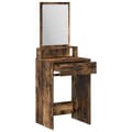 Miniatyrbillede 5 af 11: vidaXL Røget egetræ Træ 50 x 41 x 140 cm Spejl Toiletbord