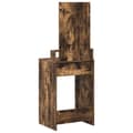 Miniatyrbillede 8 af 11: vidaXL Røget egetræ Træ 50 x 41 x 140 cm Spejl Toiletbord