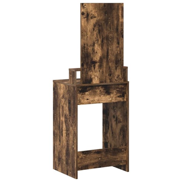 vidaXL Røget egetræ Træ 50 x 41 x 140 cm Spejl Toiletbord