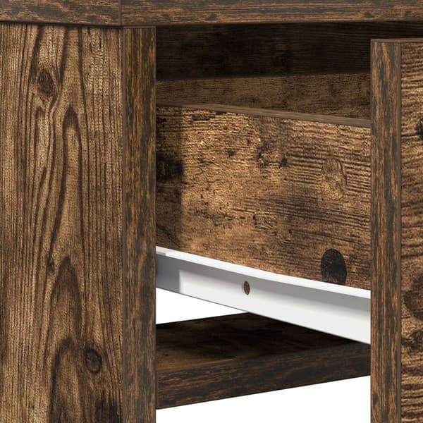 vidaXL Røget egetræ Træ 50 x 41 x 140 cm Spejl Toiletbord