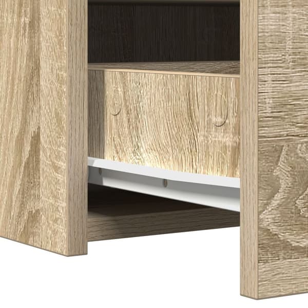 vidaXL Sonoma ek Konstruerat trä 60 x 40 x 70 cm Sminkbord