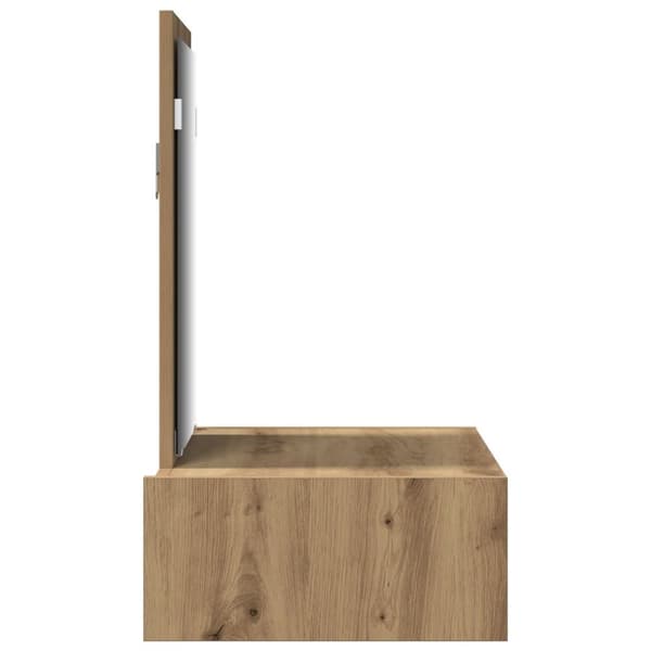vidaXL Hantverksmässig ek Konstruerat trä 60 x 40 x 70 cm Sminkbord