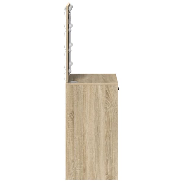 vidaXL Sonoma ek Spånskiva 50 x 41 x 135 cm Elegant sminkbord
