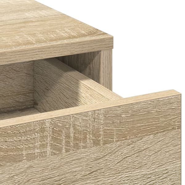 vidaXL Sonoma ek Spånskiva 50 x 41 x 135 cm Elegant sminkbord