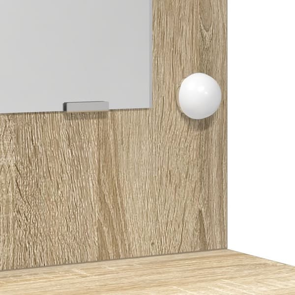 vidaXL Sonoma ek Spånskiva 50 x 41 x 135 cm Elegant sminkbord