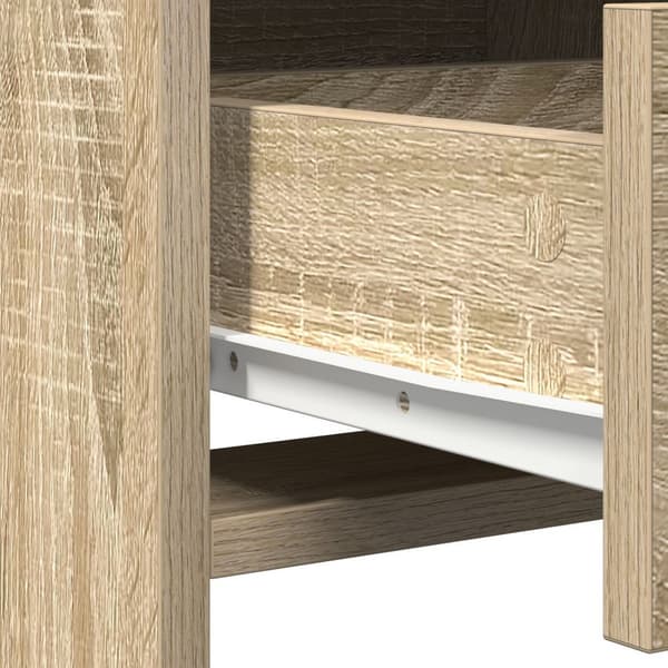vidaXL Sonoma ek Spånskiva 50 x 41 x 135 cm Elegant sminkbord