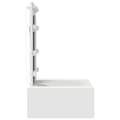 Miniatyrbild 7 av 11: vidaXL Vit MDF 60 x 40 x 70 cm Sminkbord Rektangulär Modern Spegel
