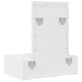 Miniatyrbild 8 av 11: vidaXL Vit MDF 60 x 40 x 70 cm Sminkbord Rektangulär Modern Spegel