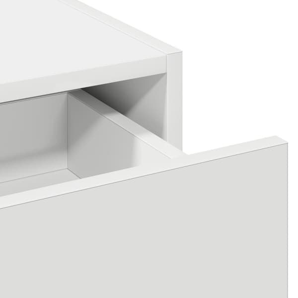 vidaXL Vit MDF 60 x 40 x 70 cm Sminkbord Rektangulär Modern Spegel