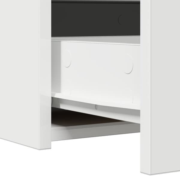 vidaXL Vit MDF 60 x 40 x 70 cm Sminkbord Rektangulär Modern Spegel